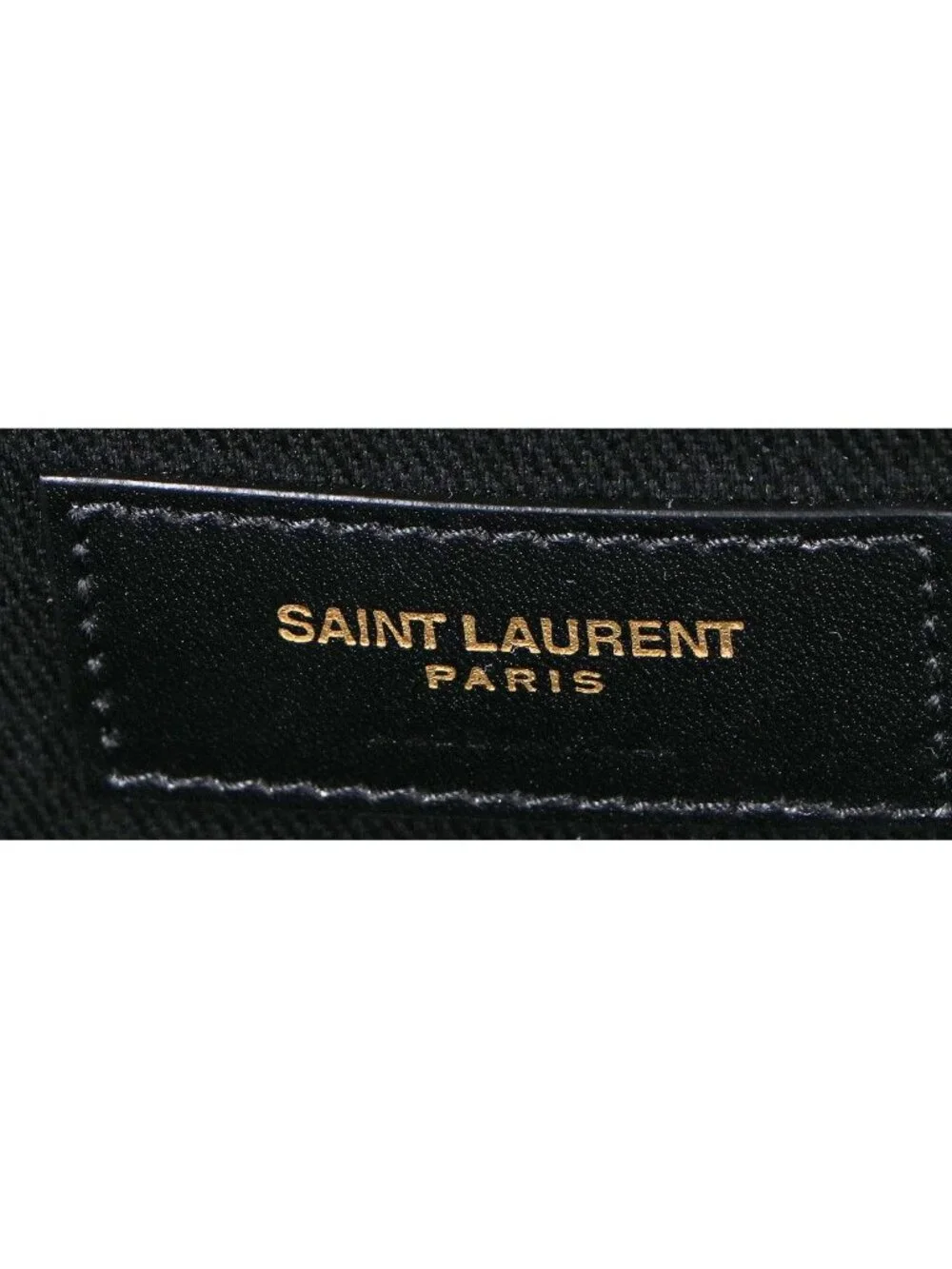 Saint Laurent Paris Rive Goche Cover Logo Embroidery Canvas Tote